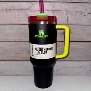 Stanley 40oz Quencher Tumbler - Black Neon - Brand new with tags - 2023 Release
